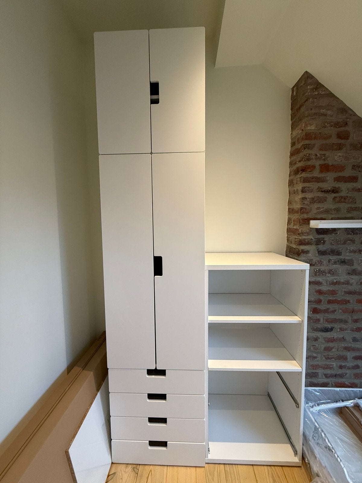 Kleerkast Ikea Stuva, Gebruikt, 100 tot 150 cm, 200 cm of meer, 25 tot 50 cm