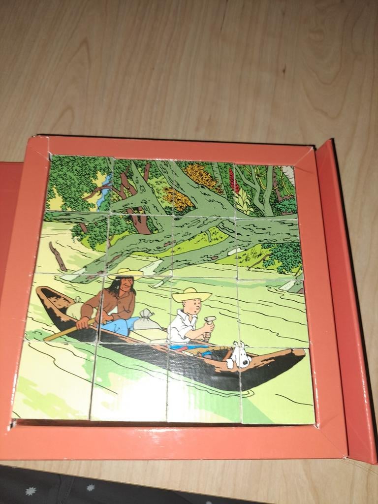 Puzzel en cube TINTIN, Ophalen