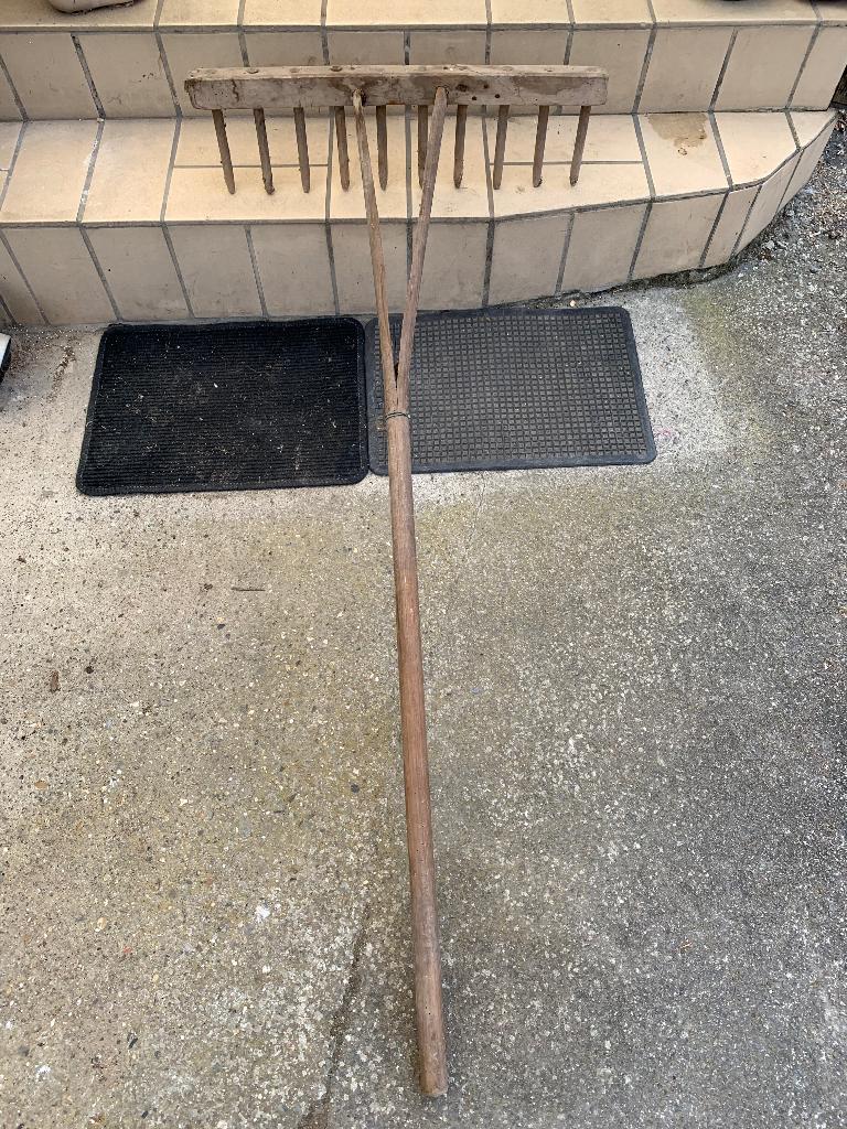 Houten riek antiek, Tuin en Terras, Ophalen