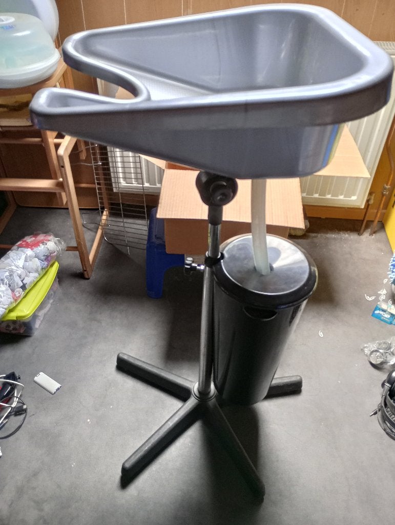mobile wasbak met reservoir voor kapper / kapsalon, Handtassen en Accessoires, Uiterlijk | Haarverzorging, Gebruikt, Overige typen