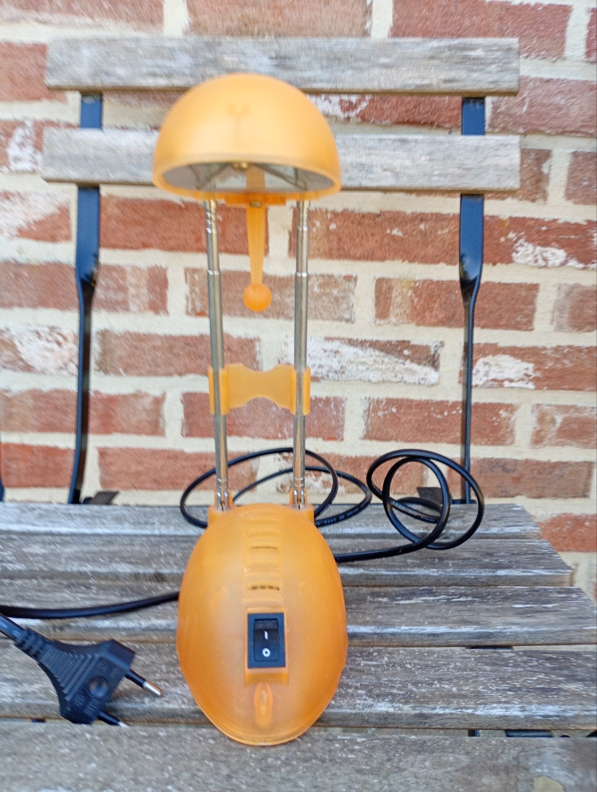 vintage bureaulamp, Huis en Inrichting, Ophalen, Zo goed als nieuw, Oranje, Vintage