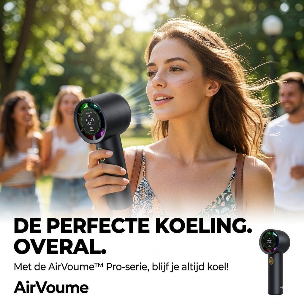 Draagbare ventilator handig in de zomer, Ophalen of Verzenden