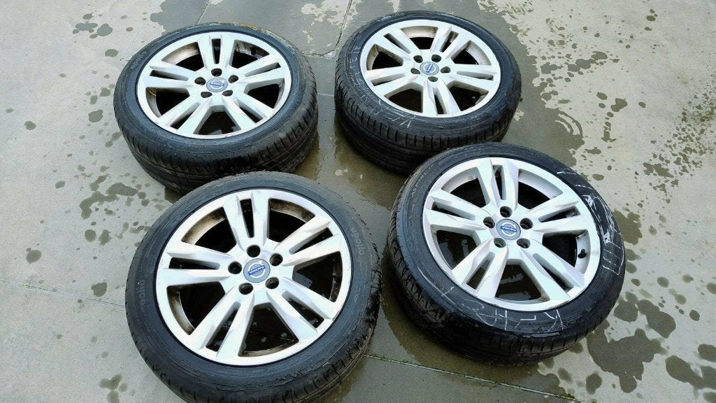 4 velgen Volvo, Auto-onderdelen, Ophalen, Gebruikt, Banden en Velgen, 17 inch