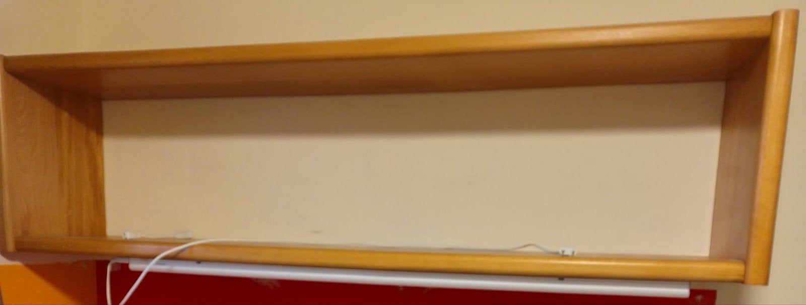 Houten wandrek, ideaal als boekenrek boven bureau, Ophalen