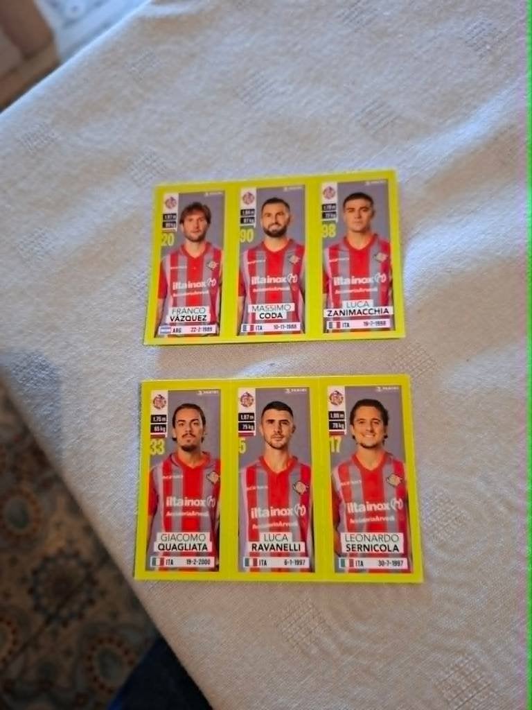 Panini / 2 Stickers / US Cremonese / 2023-2024, Ophalen of Verzenden, Nieuw, Poster, Plaatje of Sticker