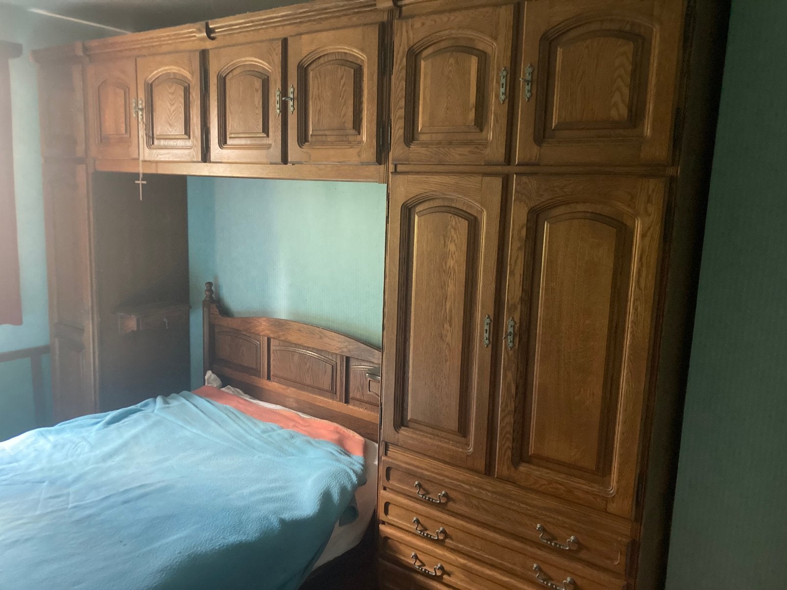 Gratis 2-persoons slaapkamer, Huis en Inrichting, Slaapkamer | Complete slaapkamers, Ophalen, Gebruikt, Tweepersoons