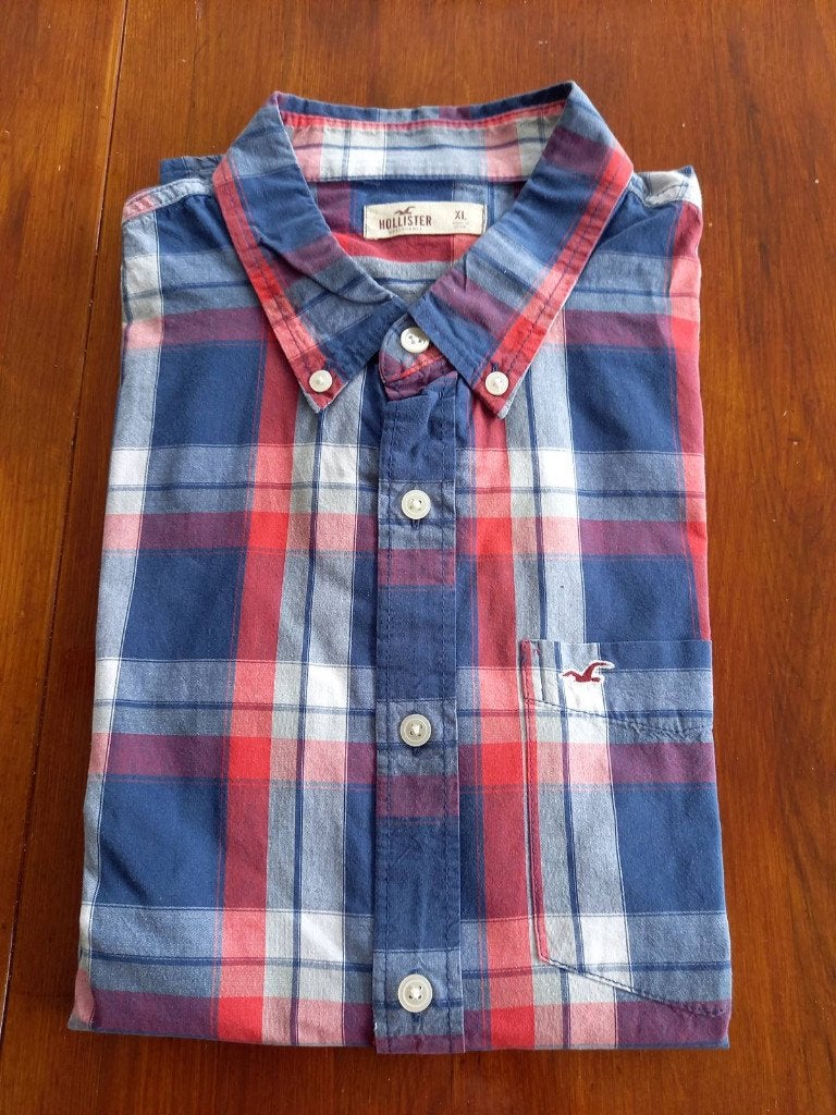 Hemd Hollister - maat XL, Vêtements | Hommes, Chemises, Tour de cou 43/44 (XL), Comme neuf, Enlèvement, Bleu