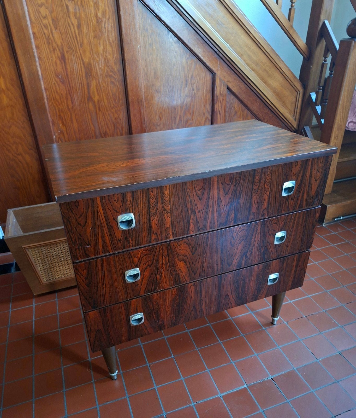 Vintage ladenkast, Ophalen
