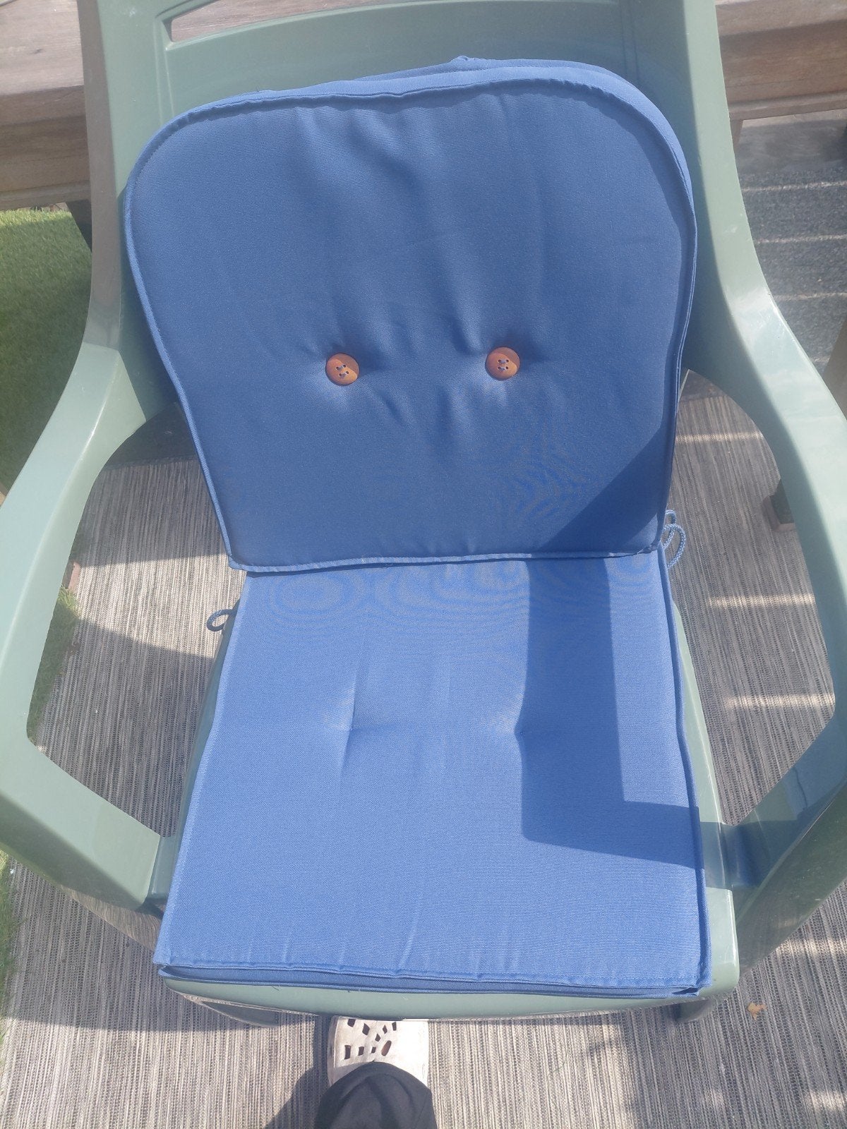 Coussin  pour terrasse  faite une offre , Coussin bleu jeans
