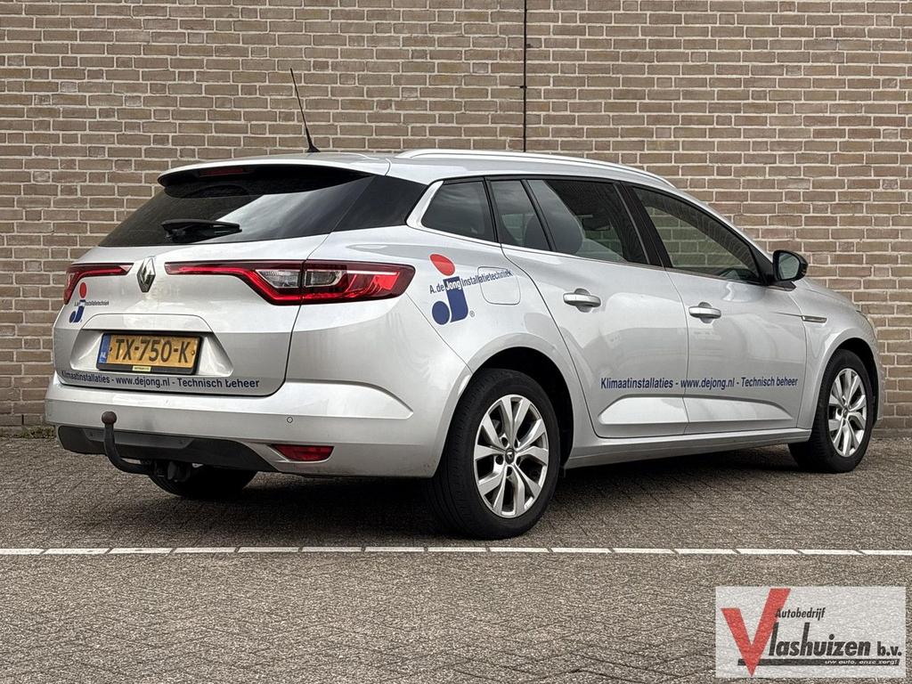 Renault Megane Estate 1.3 TCe Limited | € 5.450,- NETTO! | N, Auto's, 124 g/km, Bedrijf, Parkeersensor, Zilver of Grijs