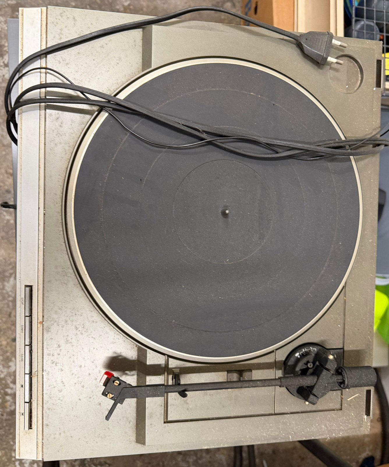 Platenspeler en cassettedeck, TV, Hi-fi & Vidéo, Tourne-disques, Enlèvement, Comme neuf, Tourne-disque