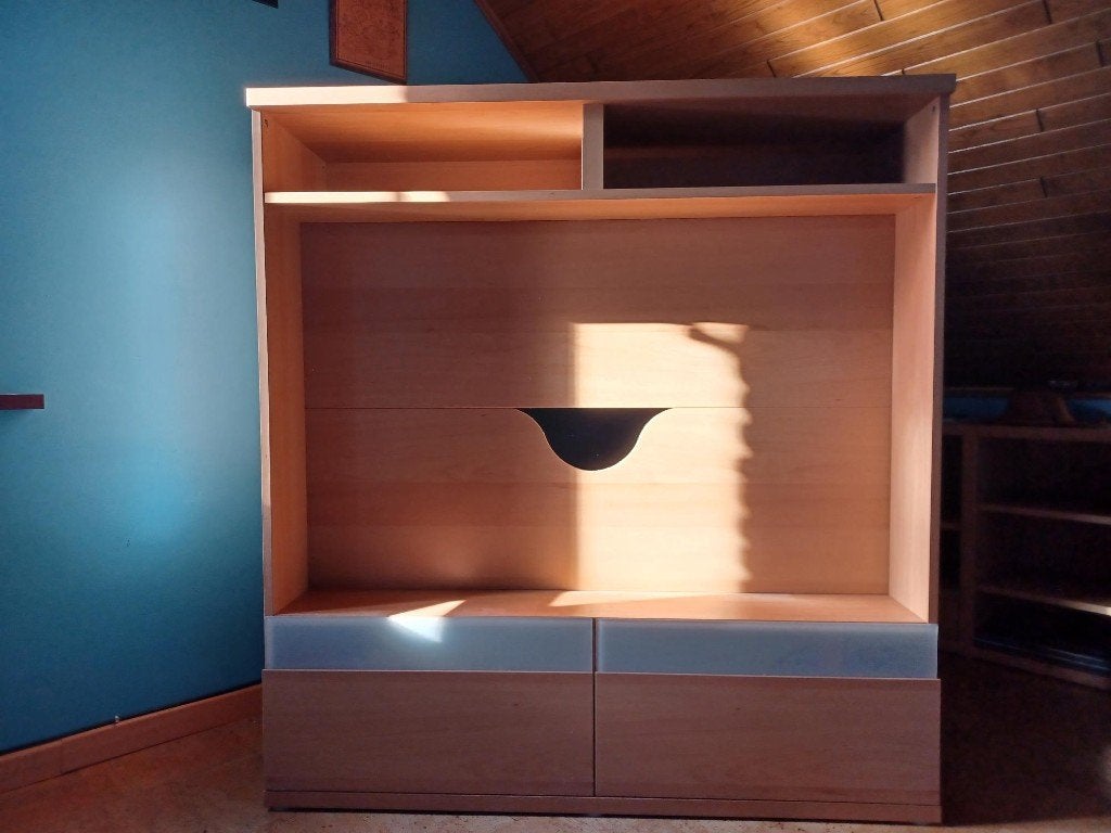 TV-meubel, Ophalen, Gebruikt, 100 tot 150 cm, 100 tot 150 cm