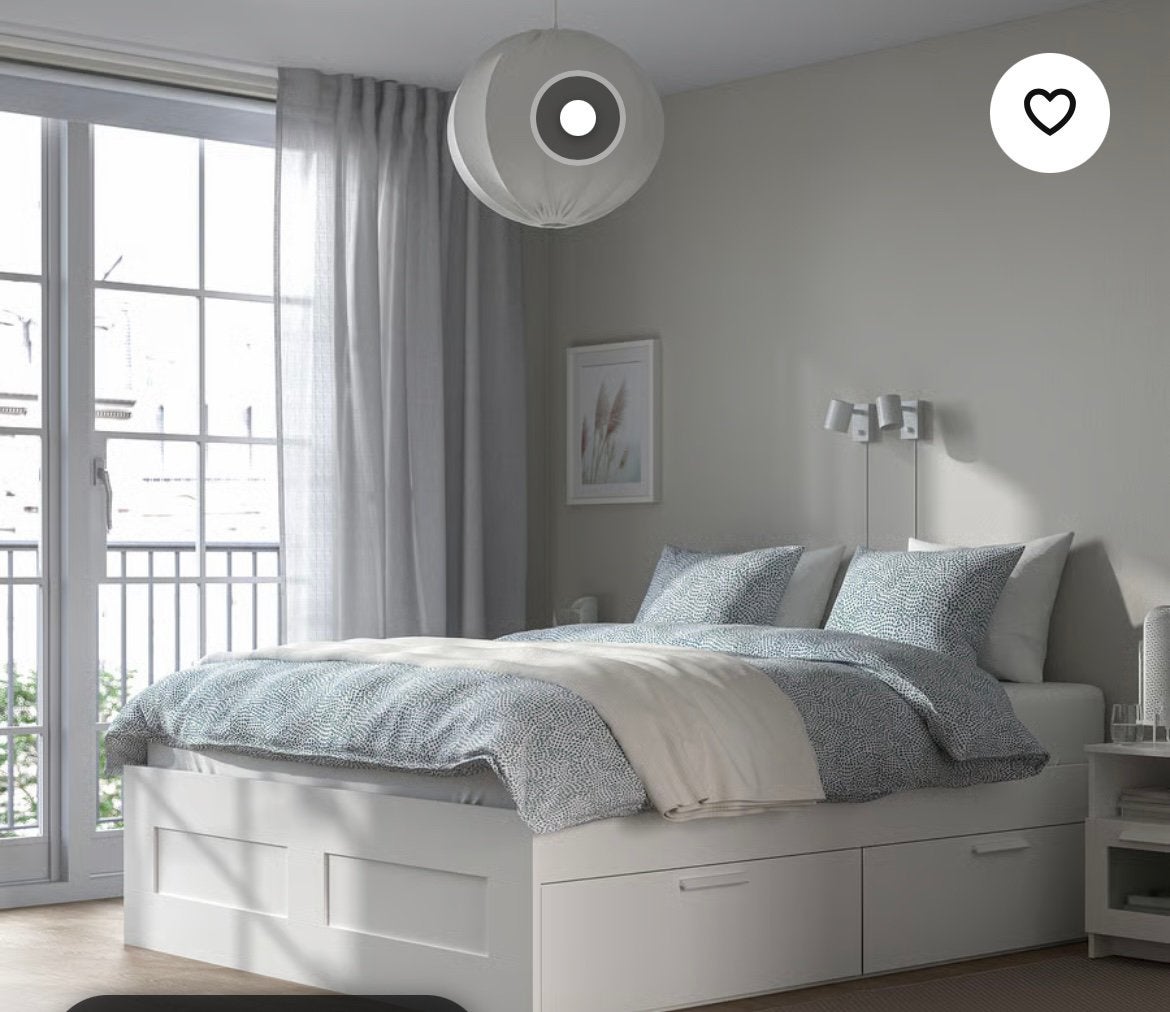 Bedframe brimnes ikea met lades 180x200, Enlèvement, Comme neuf