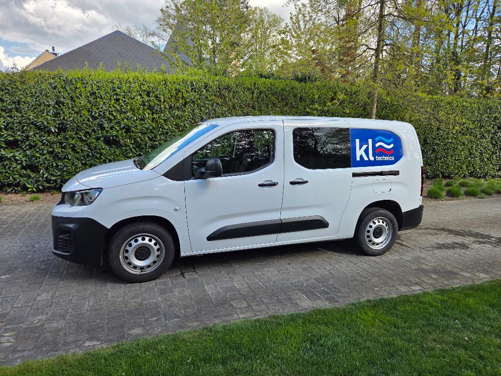 Peugeot Partner Long Heavy "Dubbele Cabine", Autos, Peugeot, Entreprise, Partner, ABS, Air conditionné, Bluetooth, Ordinateur de bord
