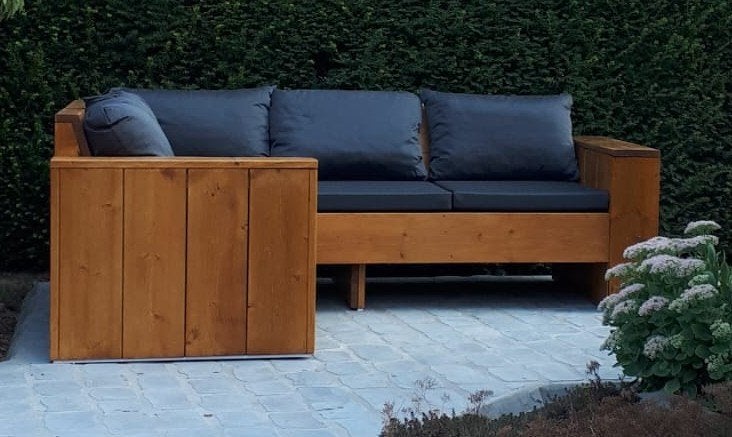 Tuinset + kussenbox, Ophalen, Zo goed als nieuw, Tuinset