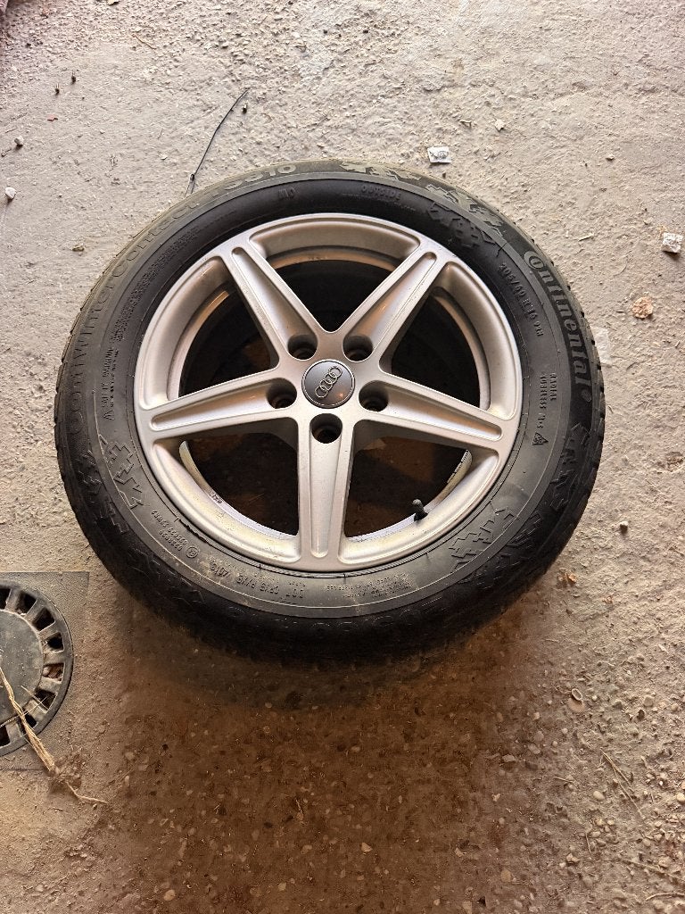 originele audi velgen met winterbanden, Velg(en), 16 inch, 205 mm, Winterbanden