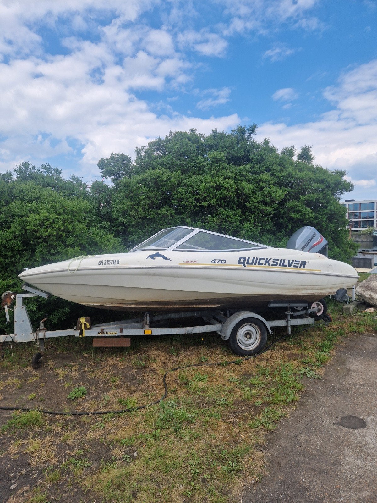 Speedboot 60pk, Watersport en Boten, Ophalen, Quicksilver, Buitenboordmotor