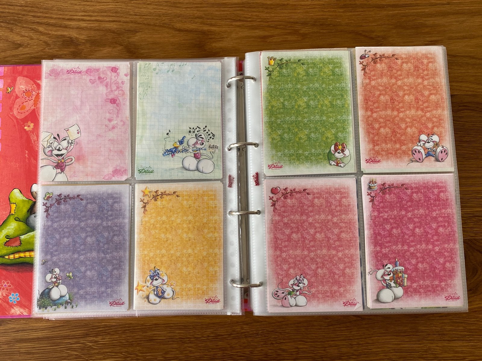 Kaft met briefpapier van Diddl, Collections, Diddl, Enlèvement, Diddl, Comme neuf, Papier, Carte ou Papeterie