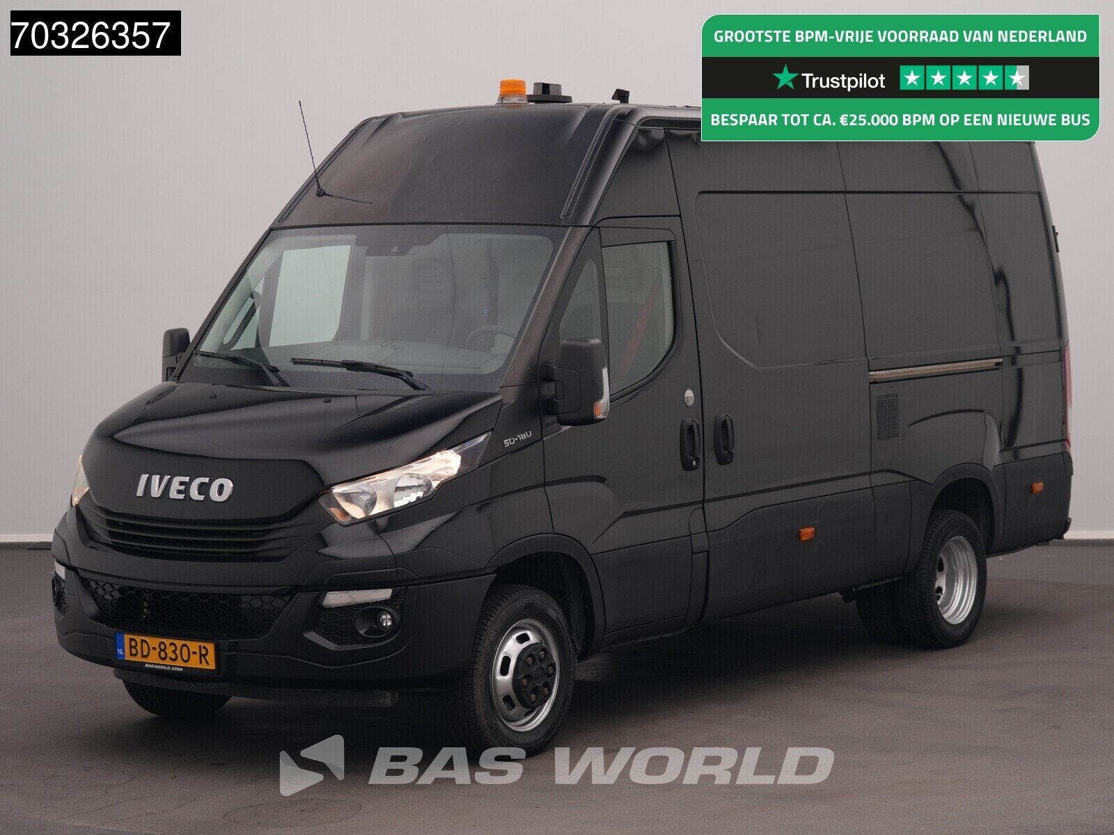 Iveco Daily 50C18 3.0L Dubbellucht L2H2 Airco Cruise Parkeer, Auto's, Stof, Gebruikt, Euro 6, Iveco