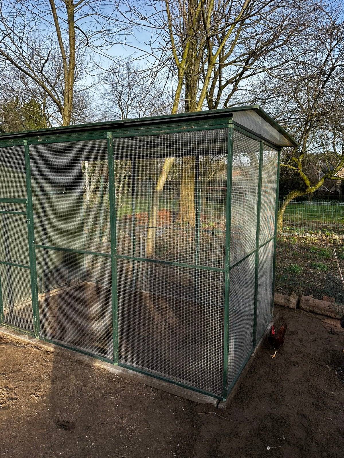 Voliere met geïsoleerd nachthok, Dieren en Toebehoren, Ophalen, Zo goed als nieuw, Volière