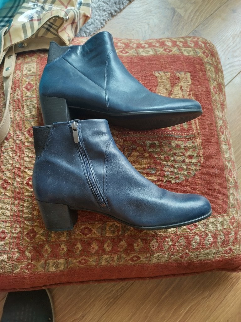 Ecco laarsjes maat 41 blauw, Ecco, Blauw, Lage of Enkellaarzen, Nieuw