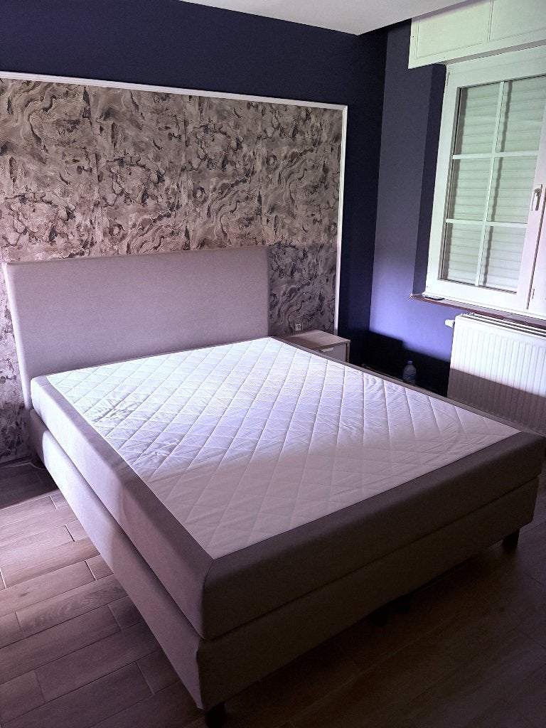 Boxspring Emma, Huis en Inrichting, Slaapkamer | Boxsprings, Ophalen, Gebruikt, Meerkleurig, Tweepersoons