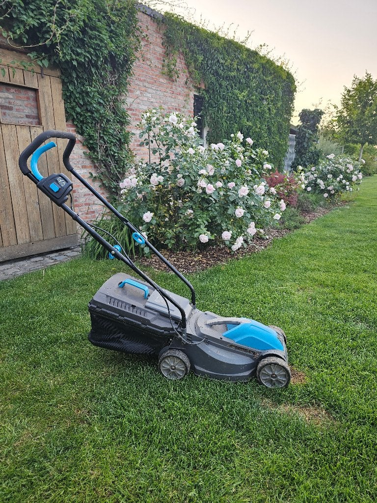 Grasmaaier, Ophalen, Gebruikt, Gras