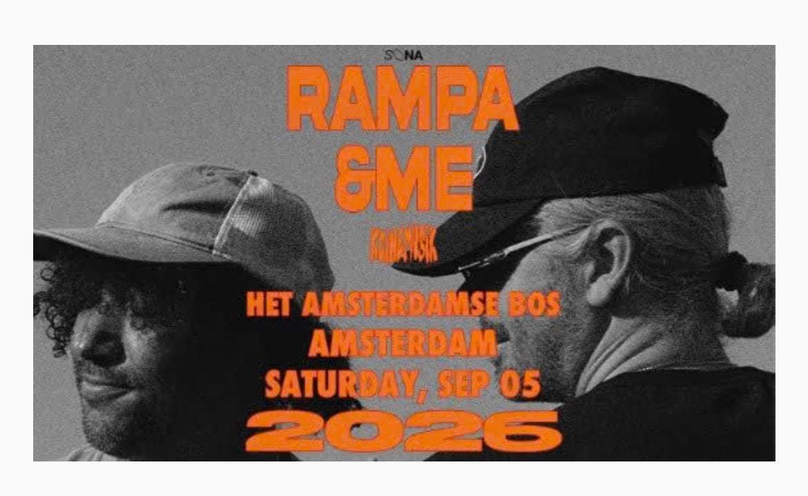 2 tickets &ME & Rampa – SONA Amsterdam – 5 september, Tickets en Kaartjes, Evenementen en Festivals, Twee personen