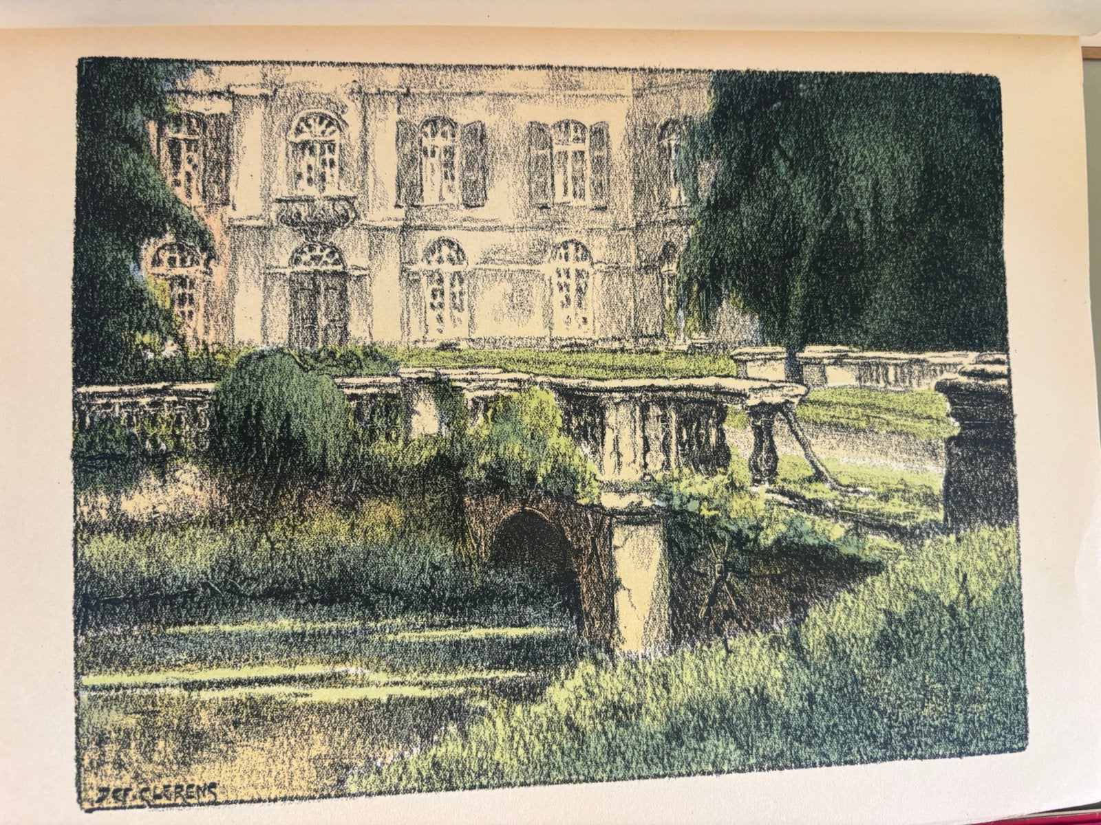 Chateau à Grimberghen, Ophalen of Verzenden, Lithografie