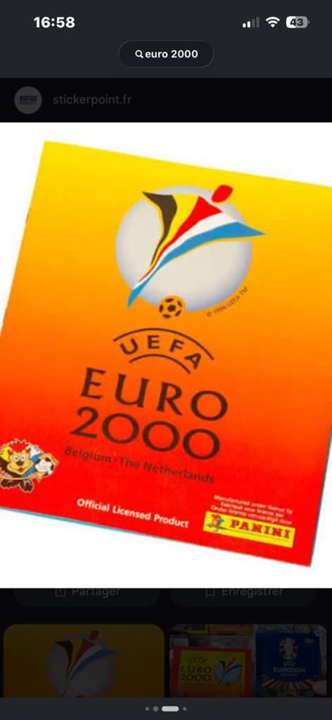 Panini euro 2000