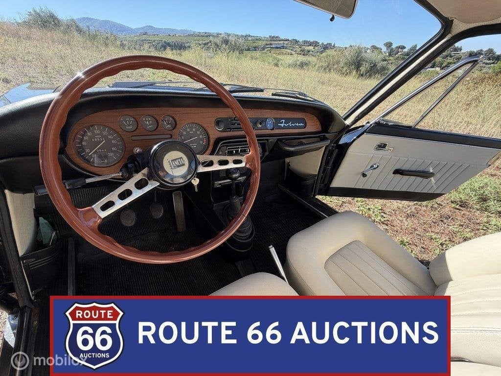 Lancia Fulvia Coupé 1.3 | 1972 | Route 66 Auctions, Zwart, Bedrijf, Handgeschakeld, Overige carrosserie
