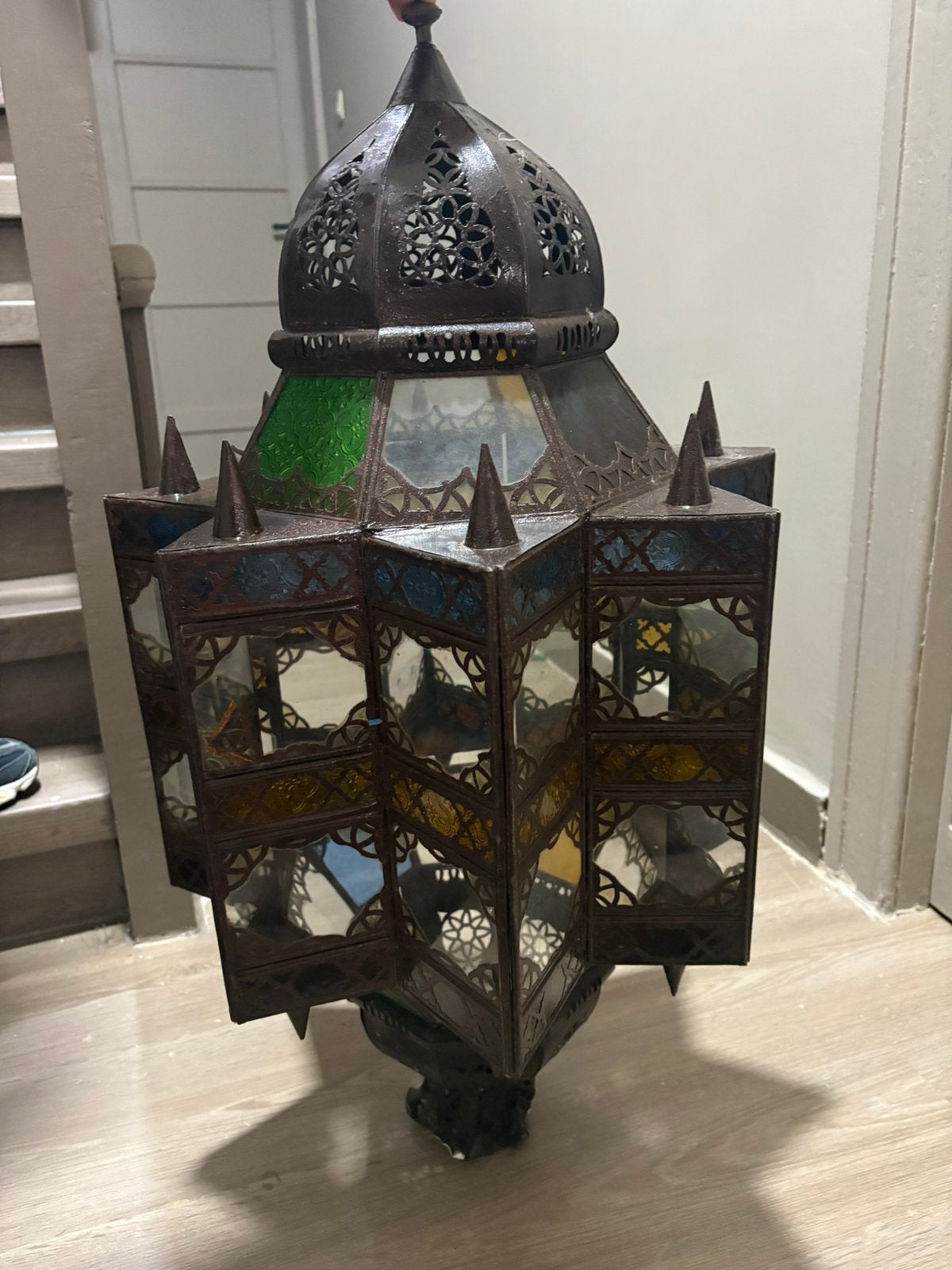 Prachtige Marokkaanse hanglamp ,sfeervolle blikvanger, Enlèvement ou Envoi, Comme neuf