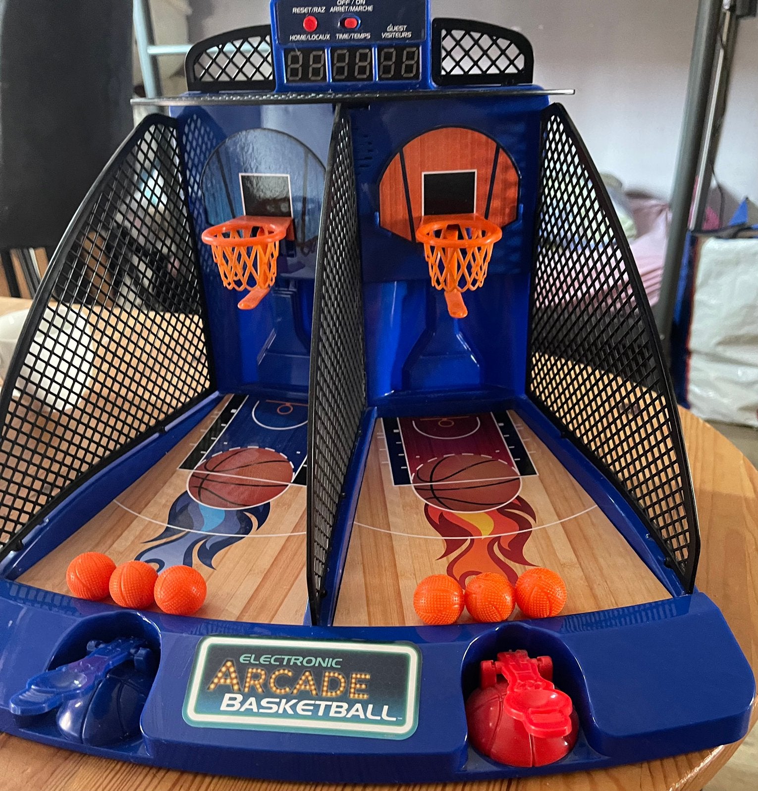Mini-tafelbasketbalarcade met ScoreLED en geluidseffecten, Ophalen, Zo goed als nieuw