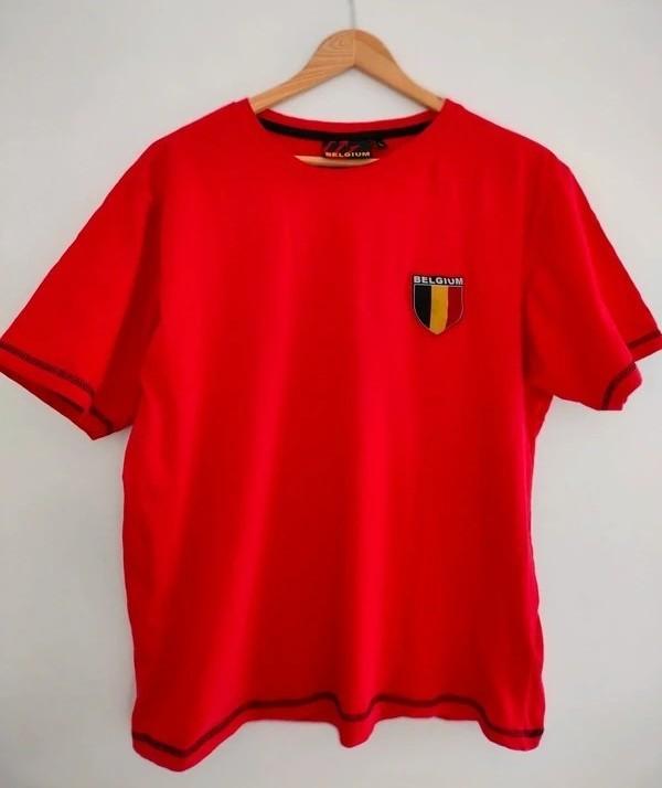 Voetbal T-shirt Belgium. Rood, Medium of Smal, Maat 48/50 (M), Ophalen of Verzenden, Zo goed als nieuw, Rood