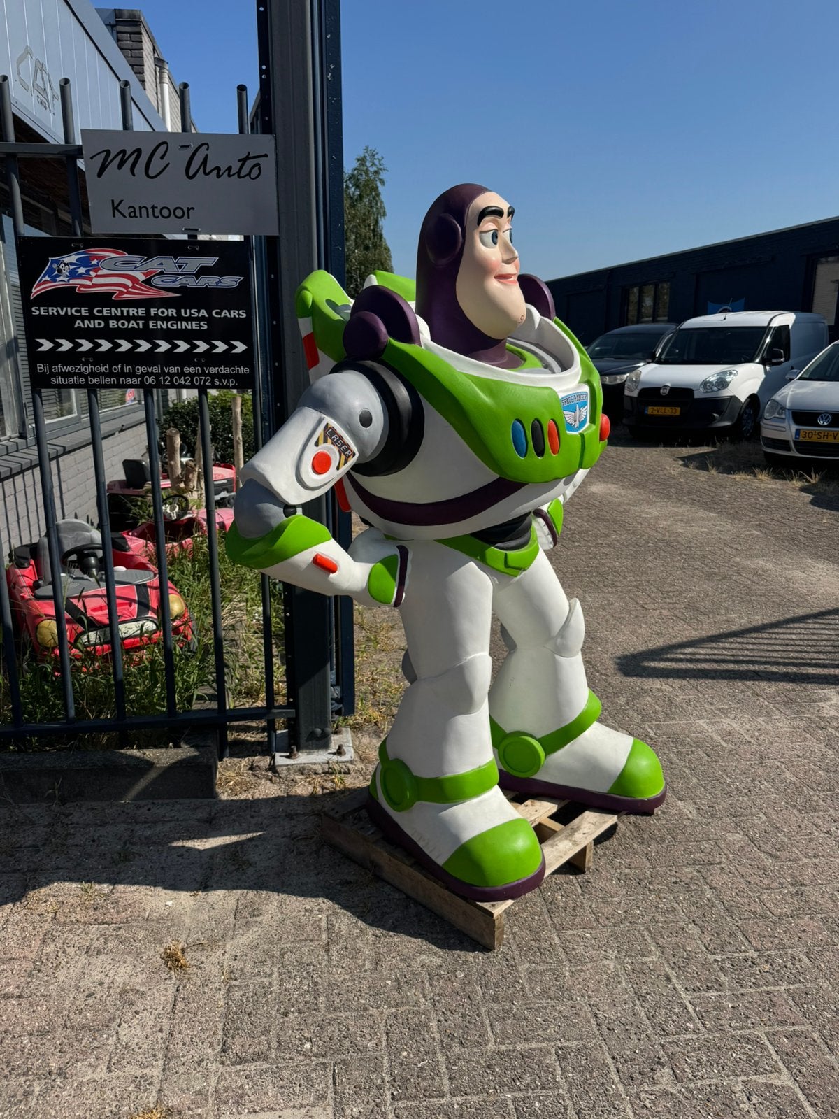 Toy Story Buzz Lightyear beeld XXL, Ophalen, Overige figuren, Gebruikt, Beeldje of Figuurtje