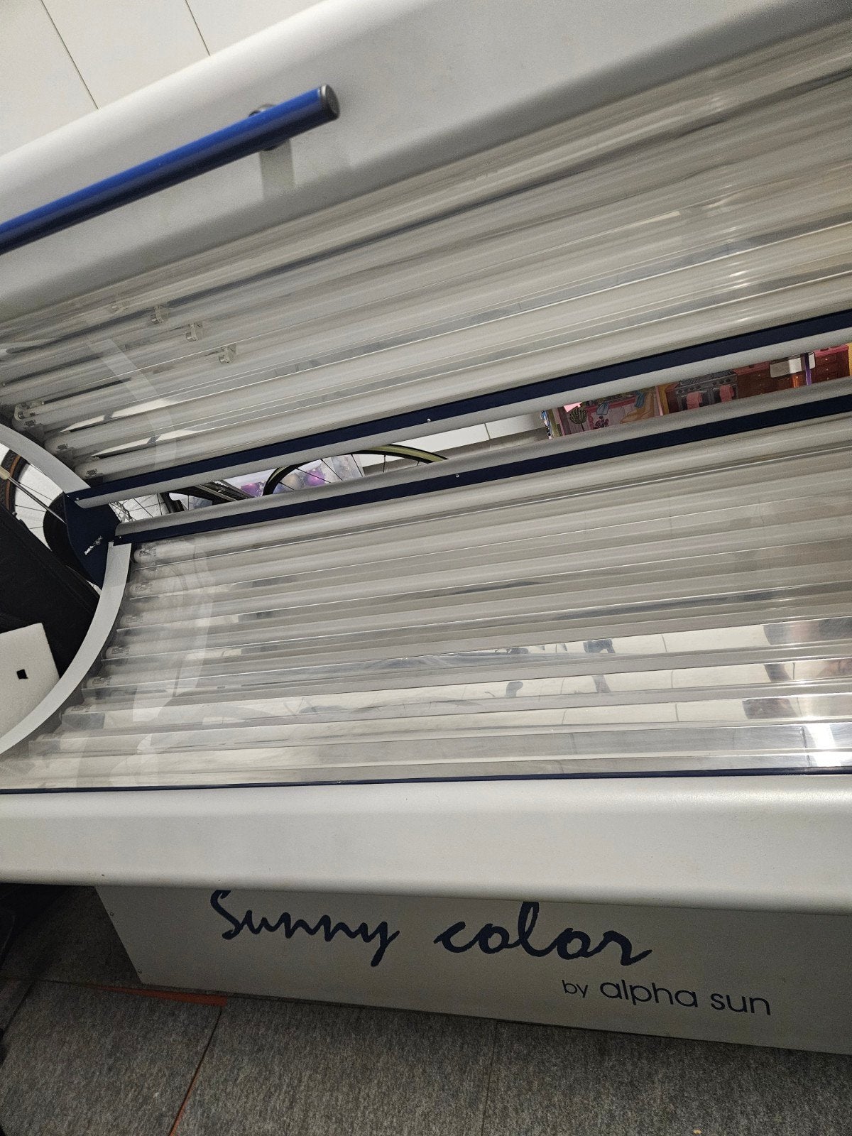 Sunny color alpha sun zonnebank, Electroménager, Solarium, Banc solaire & Bronzage facial, Enlèvement