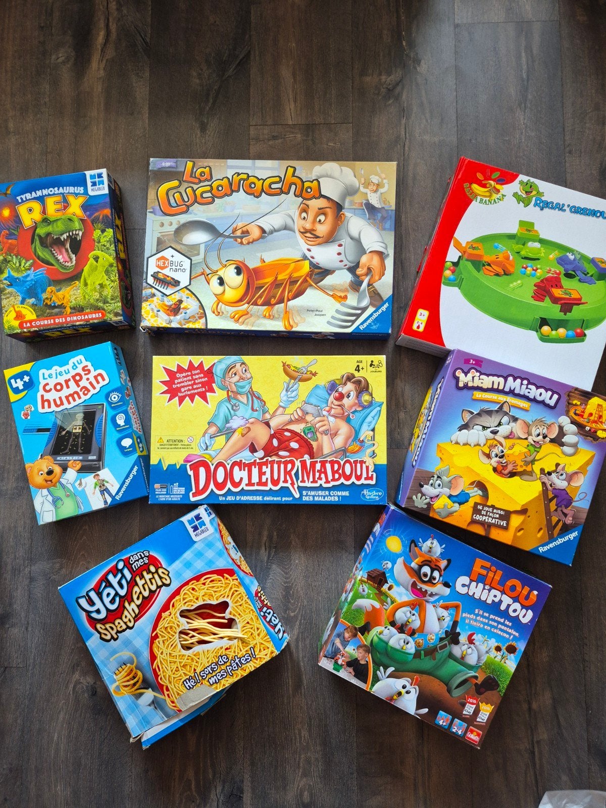 Super lot de 7 jeux de société éducatifs et d'ambiance, Cinq joueurs ou plus, Enlèvement, Utilisé