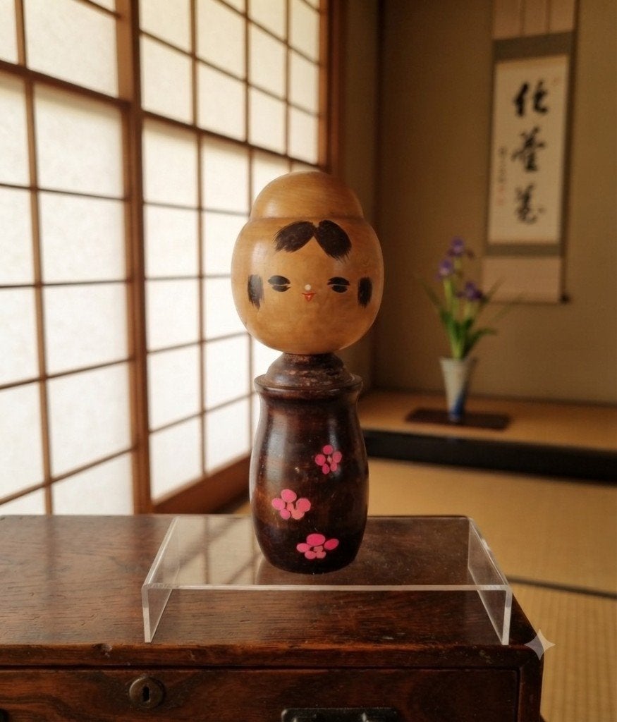Joli Kokeshi vintage, Antiquités & Art, Art | Art non-occidental, 20 cm, Japon, Bois, Poupée