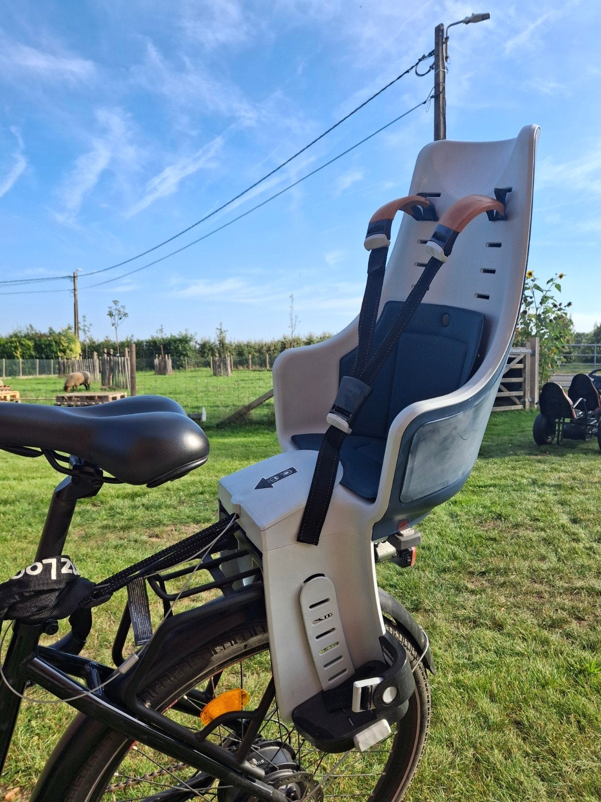 siège de vélo siège de vélo arrière Bobike bleu denim, Enlèvement