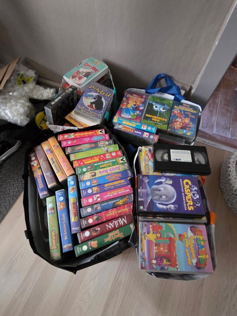 Enorm lot Vhs Tapes Disney/tekenfilms/films, Cd's en Dvd's, VHS | Kinderen en Jeugd, Ophalen of Verzenden