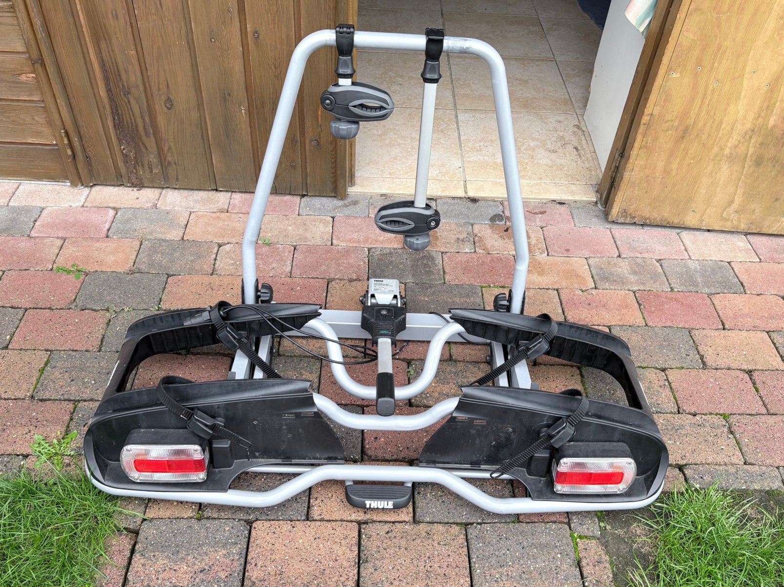 Fietsendrager van Thule, Auto diversen, Ophalen, Gebruikt, 2 fietsen, Trekhaakdrager