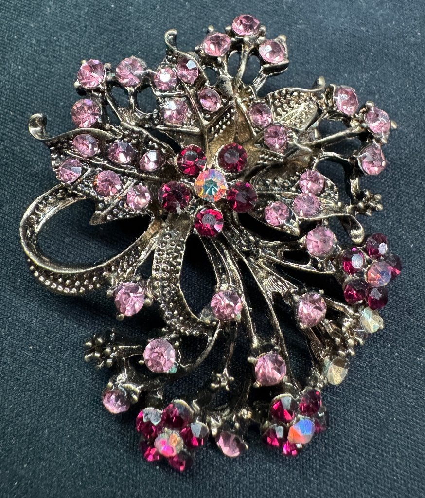 Bijoux de Fantaisie - Broche Vintage Années 1950, Bijoux, Sacs & Beauté, Bijoux anciens, Enlèvement ou Envoi, Autres matériaux