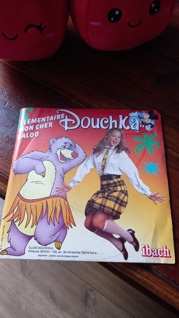 Vinyl (45t) douchka "élémentaire mon cher baloo", Enlèvement, Comme neuf, Pop