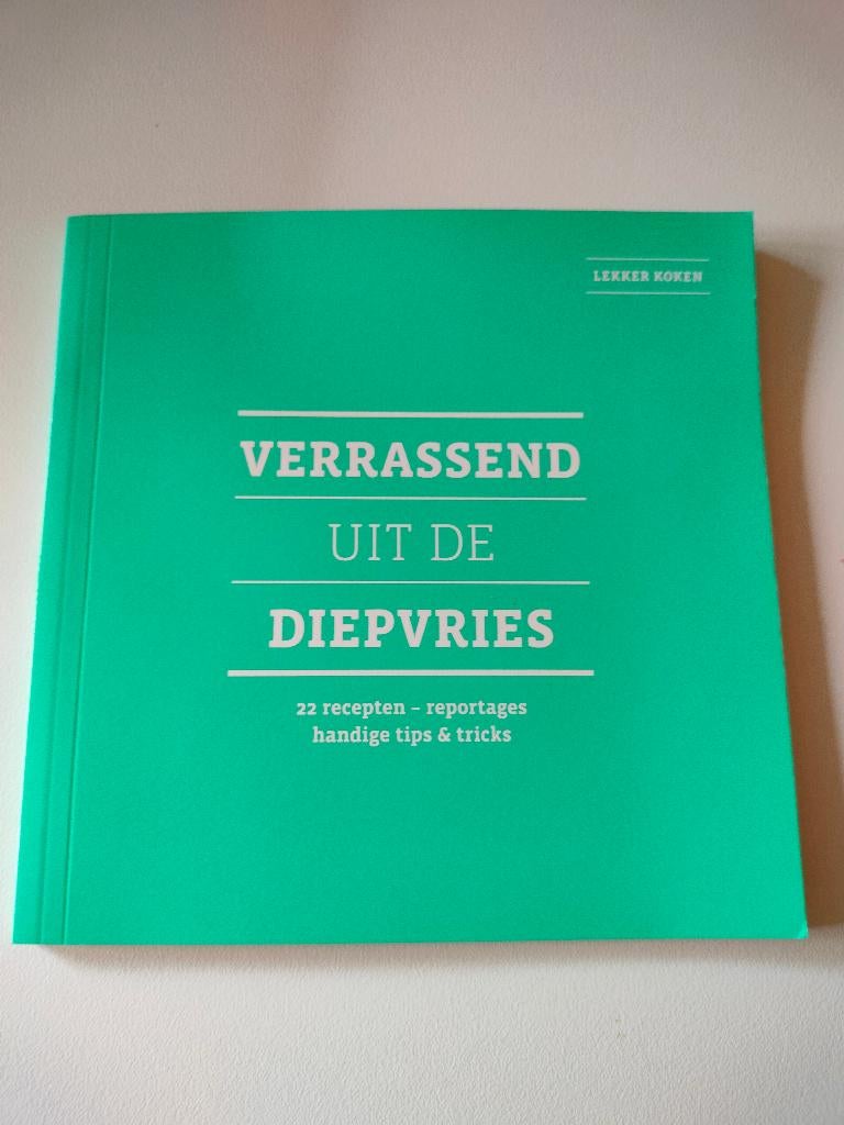 kookboek verrassend uit de diepvries moederdag vaderdag mama, Ophalen of Verzenden, Zo goed als nieuw