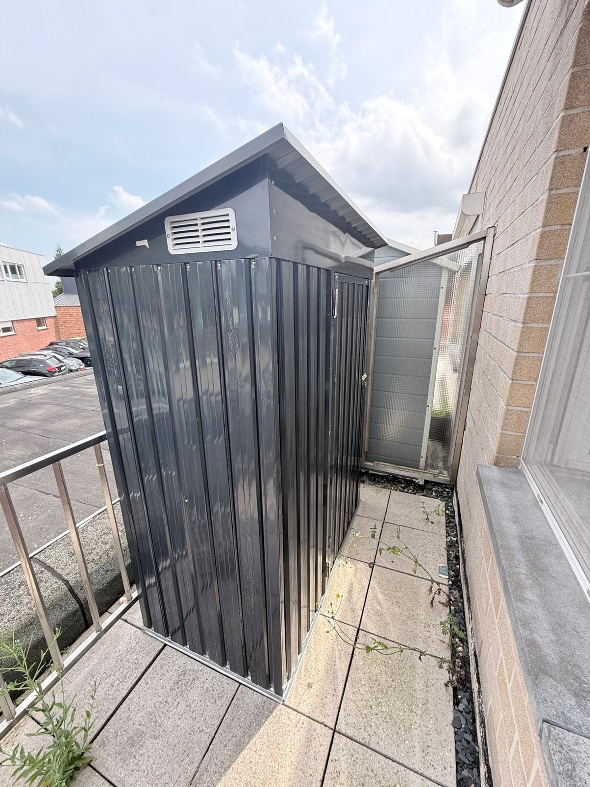 Maison de jardin avec abri + serrure, Enlèvement, Comme neuf