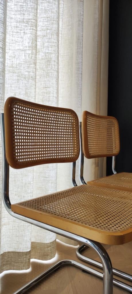 2 x Marcel Breuer - Cesca chair, Maison & Meubles, Chaises, Utilisé, Deux, Métal, Osier ou Rotin, Autres couleurs, Enlèvement