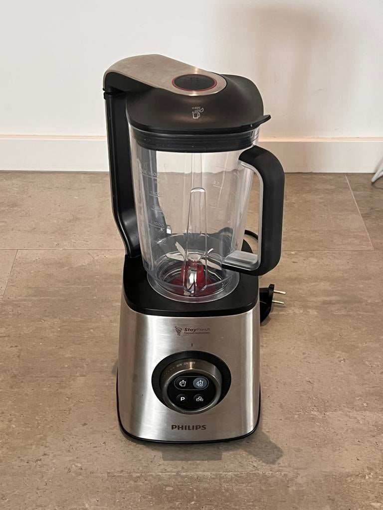 Philips vacuum blender, Electroménager, Mélangeurs de cuisine, 1 à 2 litres, Enlèvement, Comme neuf, Résiste au lave-vaisselle