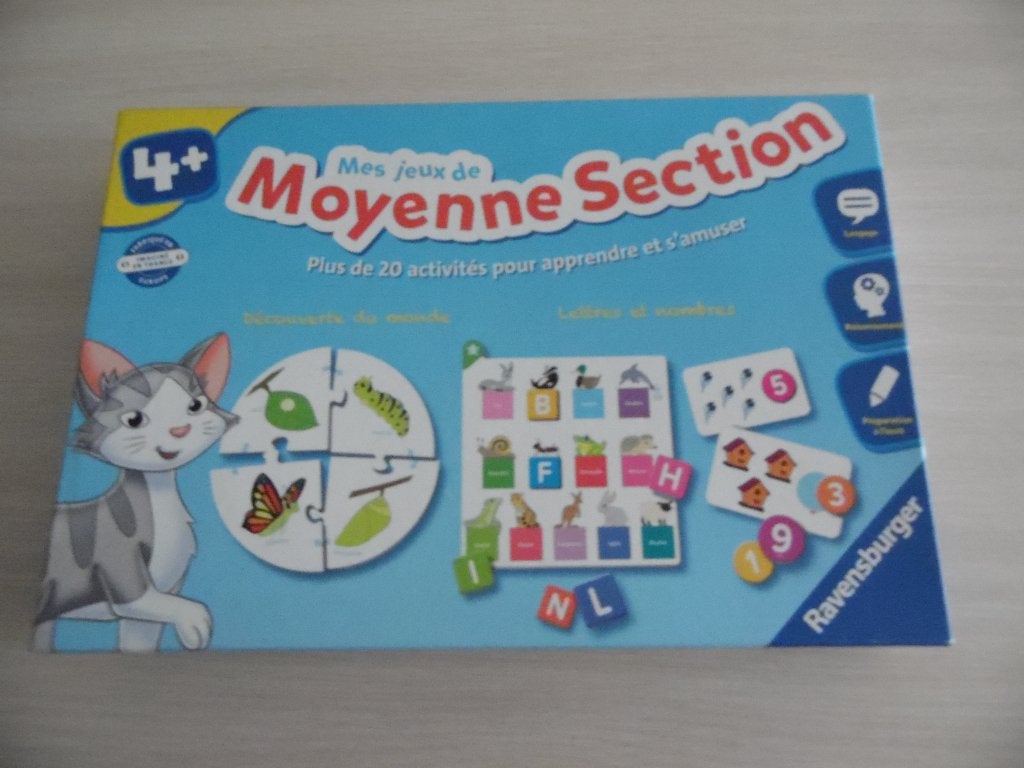MES JEUX DE MOYENNE SECTION     RAVENSBURGER, Enfants & Bébés, Enlèvement ou Envoi, Comme neuf, Langue et Lecture