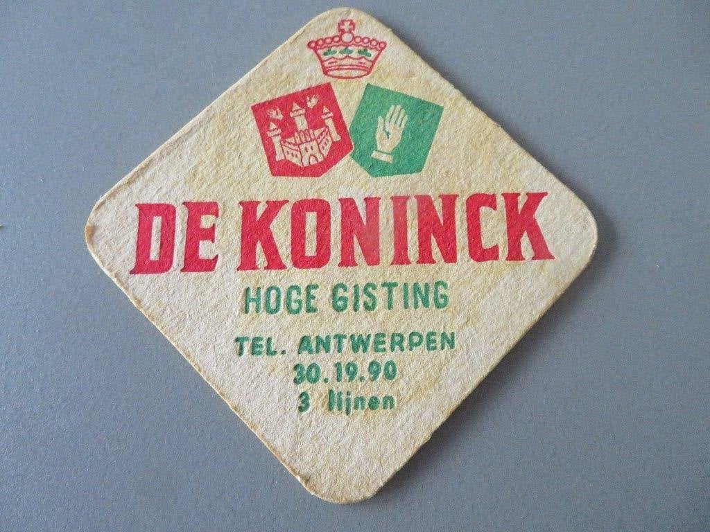bierviltje De Koninck Antwerpen, Verzamelen, Ophalen of Verzenden, Zo goed als nieuw, Viltje(s), De Koninck