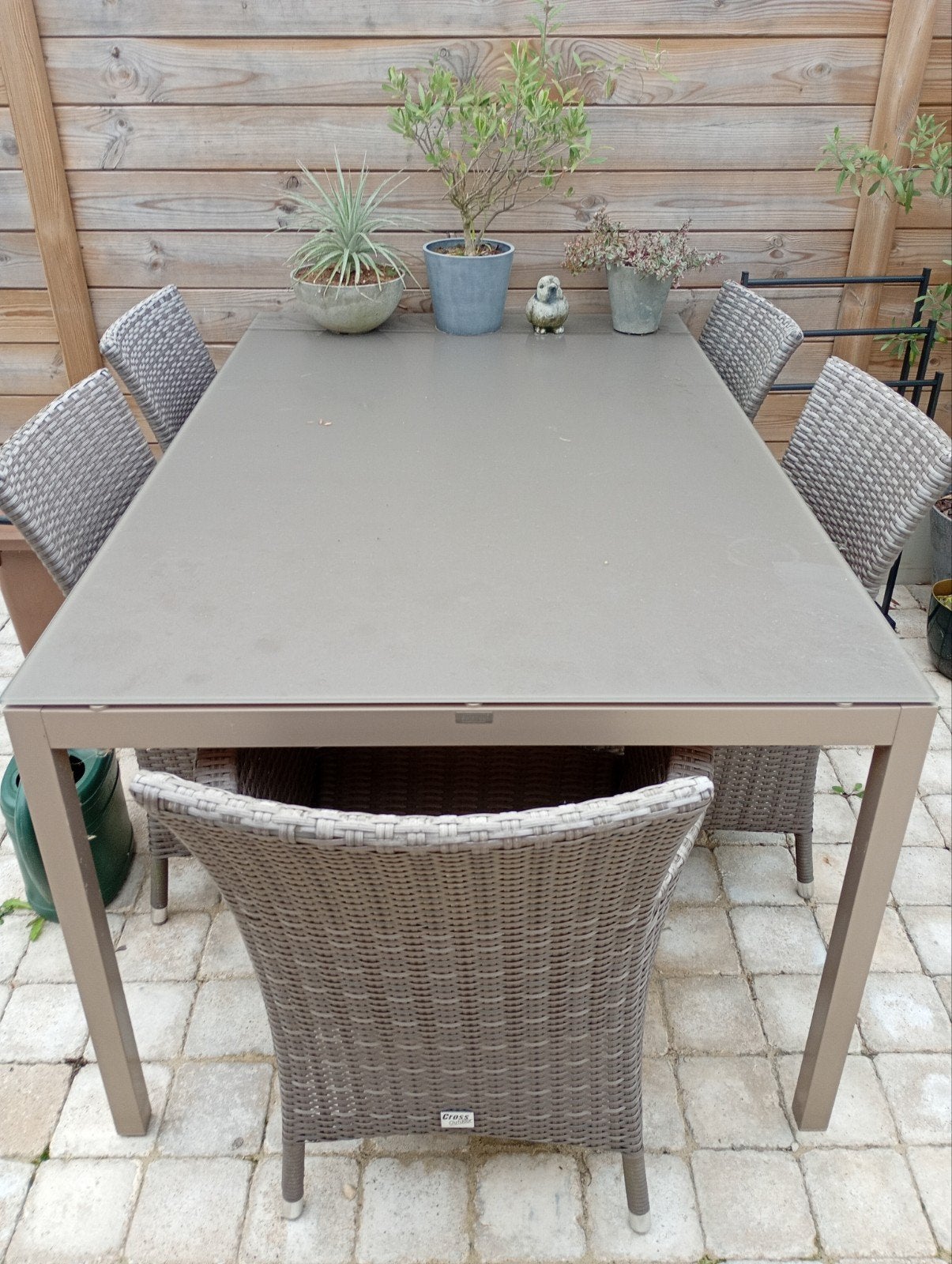 tuintafel Bristol met gratis stoelen, Enlèvement